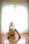 blonde_hair bodysuit boots cosplay fingerless_gloves gloves gundam gundam_0079_card_builder higurashi_rin reiko_holinger thighhighs twintails rating:Questionable score:0 user:nil!