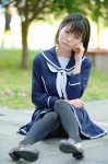 anegasaki_nene cosplay love_plus pantyhose pleated_skirt sailor_uniform school_uniform skirt suzuya_rin rating:Safe score:1 user:nil!