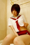bathroom bathtub costume gym_shorts sailor_uniform school_uniform shirt_lift tachibana_minami rating:Safe score:0 user:nil!