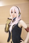 armband cosplay headset lilium megurine_luka pink_hair sleeveless_blouse vocaloid rating:Safe score:1 user:pixymisa