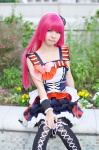 black_legwear cosplay dress houjou_sophie pink_hair pri_para thighhighs top_hat yuria_(ii) zettai_ryouiki rating:Safe score:0 user:nil!