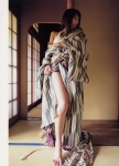 barefoot bikini_top happening kimono kobayashi_emi open_robe swimsuit rating:Safe score:4 user:nil!