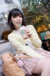 blouse cardigan coffee handbag minatsuki_naru skirt rating:Safe score:0 user:pixymisa