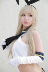 blonde_hair cosplay elbow_gloves gloves hairbow kantai_collection na-san panties sailor_uniform school_uniform shimakaze_(kantai_collection) stripe_(photoset) rating:Safe score:1 user:nil!