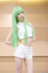 alice cc code_geass cosplay croptop green_hair shorts rating:Safe score:1 user:nil!