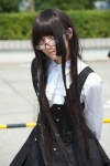 asuna blouse cosplay glasses inu_boku_secret_service jumper looking_over_glasses shirakiin_ririchiyo skirt rating:Safe score:0 user:pixymisa