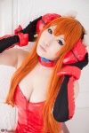 bodysuit choker cleavage cosplay elbow_gloves gloves hair_pods neon_genesis_evangelion red_hair red_solitude_type_two saku soryu_asuka_langley twintails rating:Safe score:0 user:nil!