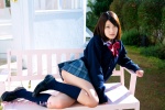 blouse cardigan kishi_asuka kneesocks pleated_skirt school_uniform skirt rating:Safe score:1 user:nil!