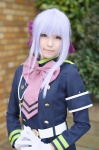 cosplay dress gloves hairbow hiiragi_shinoa military_uniform nagisa_mark-02 owari_no_seraph purple_hair rating:Safe score:0 user:nil!