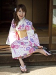 kimono matsushita_rio ponytail yukata rating:Safe score:1 user:nil!