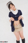 dress dress_lift girlz_high hairband kneehighs kodo_yuri midriff miniskirt skirt rating:Safe score:2 user:nil!