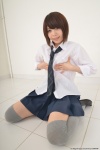 blouse grey_legwear nomura_aino pleated_skirt school_uniform skirt thighhighs tie zettai_ryouiki rating:Safe score:1 user:nil!