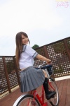 bicycle bookbag kneesocks nitou_misaki pleated_skirt sailor_uniform school_uniform skirt rating:Safe score:0 user:nil!