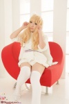 blonde_hair cape cosplay deep_rabbit dress macross macross_frontier macross_frontier:_itsuwari_no_utahime saku sheryl_nome thighhighs zettai_ryouiki rating:Safe score:0 user:nil!