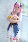 cecialla_apiared cosplay dress hairbows koboreru_suna_no_aria pink_hair shirayuki_himeno rating:Safe score:0 user:pixymisa
