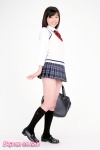blouse bookbag kimura_yuki kneesocks pleated_skirt school_uniform skirt sweater_vest rating:Safe score:0 user:nil!