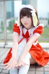 amami_haruka apron cosplay dress hairband idolmaster karin_(iv) maid maid_uniform thighhighs zettai_ryouiki rating:Safe score:2 user:nil!