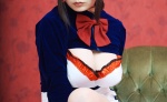 apron chocoball cleavage cosplay kara_no_naka_no_kotori maid maid_uniform myuha_resurei rating:Safe score:1 user:nil!