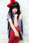 akiyama_mio cosplay hairbow k-on! one_glove pantyhose tank_top tshirt uu rating:Safe score:2 user:nil!