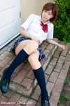 blouse kanon_(ii) kneesocks pleated_skirt school_uniform skirt rating:Safe score:0 user:nil!