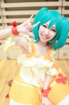 armbands blouse bows cosplay green_hair macross macross_frontier mel_(cosplayer) ranka_lee tiered_skirt twintails rating:Safe score:0 user:pixymisa