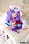 bed cosplay dress hat patchouli_knowledge purple_hair robe saku sweet_garden thighhighs touhou zettai_ryouiki rating:Safe score:0 user:nil!