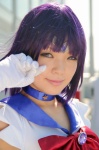 bishoujo_senshi_sailor_moon cosplay gloves namada purple_hair sailor_saturn sailor_uniform school_uniform tomoe_hotaru rating:Safe score:0 user:nil!