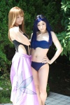 bikini blue_hair cosplay fujino_shizuru kuga_natsuki miyuki moto my-hime one-piece_swimsuit sarong sunglasses swimsuit rating:Safe score:2 user:nil!