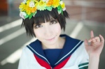 armband cosplay headband matsuko sailor_uniform school_uniform to_aru_kagaku_no_railgun uiharu_kazari rating:Safe score:1 user:nil!