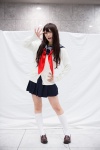 blouse cardigan cosplay harumiya_yun kneesocks original pleated_skirt sailor_uniform scarf school_uniform skirt rating:Safe score:0 user:pixymisa