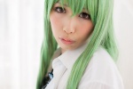 akane_ruka bikini cc code_geass cosplay green_hair shirt swimsuit rating:Safe score:1 user:pixymisa