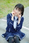 anegasaki_nene cosplay love_plus pantyhose pleated_skirt sailor_uniform school_uniform skirt suzuya_rin rating:Safe score:2 user:nil!
