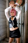 blouse choker cosplay croptop miniskirt pachi-slot_sengen_rio_de_carnival pink_hair rio_rollins_tachibana skirt tachibana_minami vest rating:Safe score:0 user:nil!