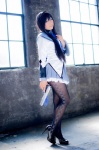 akemi_homura black_legwear blouse cosplay gun hairband mashiro_yuki miniskirt pantyhose puella_magi_madoka_magica skirt rating:Safe score:0 user:nil!