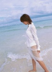 beach bikini blouse ocean open_clothes skirt swimsuit wet yasuda_misako ys_web_10 rating:Safe score:0 user:nil!