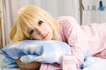 air bed blonde_hair cosplay kamio_misuzu pajamas saya rating:Safe score:0 user:nil!