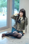 blazer blouse boku_wa_tomodachi_ga_sukunai cosplay mikazuki_yozora pleated_skirt school_uniform skirt thighhighs yuushi zettai_ryouiki rating:Safe score:2 user:nil!