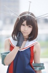 aisaka_mimi armbands cosplay hairband kantai_collection maya_(kantai_collection) sailor_uniform school_uniform rating:Safe score:1 user:nil!