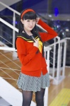 amagi_yukiko black_legwear cardigan cosplay hairband megami_tensei nora pantyhose persona persona_4 pleated_skirt sailor_uniform school_uniform skirt rating:Safe score:0 user:nil!