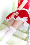 apron cosplay crinoline cuffs kurosawa_rai maid maid_uniform neon_genesis_evangelion red_hair soryu_asuka_langley thighhighs zettai_ryouiki rating:Safe score:5 user:pixymisa