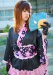 cosplay dress fan flowers gloves hairband original petticoat yuu_(ii) rating:Safe score:0 user:pixymisa