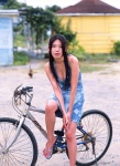 bicycle cleavage cool_and_beauty dress kawamura_aki twin_braids rating:Safe score:0 user:nil!