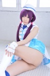 blue_legwear boots cosplay dress garrison_cap haruka love_live!_school_idol_project love_m@ster panties purple_hair thighhighs tojo_nozomi twintails rating:Safe score:0 user:nil!