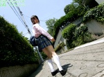 blouse bookbag kneesocks pleated_skirt sawano_naoko school_uniform skirt rating:Safe score:0 user:nil!