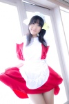 amami_haruka apron cosplay dress dress_lift hairband idolmaster maid maid_uniform shino_kei the_kei_m@ster rating:Safe score:0 user:nil!