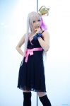 cosplay crown dress megurine_luka pink_hair saishi thighhighs vocaloid world_is_mine_(vocaloid) zettai_ryouiki rating:Safe score:1 user:nil!