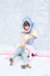 blue_legwear cosplay dress fish_costume microphone miyamoto_saki osomatsu-kun osomatsu-san thighhighs yowai_totoko zettai_ryouiki rating:Questionable score:0 user:nil!
