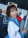 armband cosplay hairband hair_ribbons sailor_uniform school_uniform suzumiya_haruhi suzumiya_haruhi_no_yuuutsu torai_aki rating:Safe score:0 user:nil!