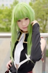 cc code_geass cosplay detached_sleeves green_hair open_clothes shirayuki_himeno uniform rating:Safe score:1 user:nil!