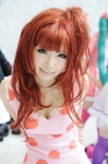 asahina_mikuru cleavage cosplay dress himemiya_mahore polka_dots red_hair side_ponytail suzumiya_haruhi_no_yuuutsu rating:Safe score:4 user:nil!